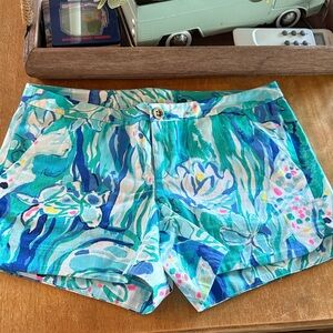 Lilly Pulitzer size 2 blue green floral print